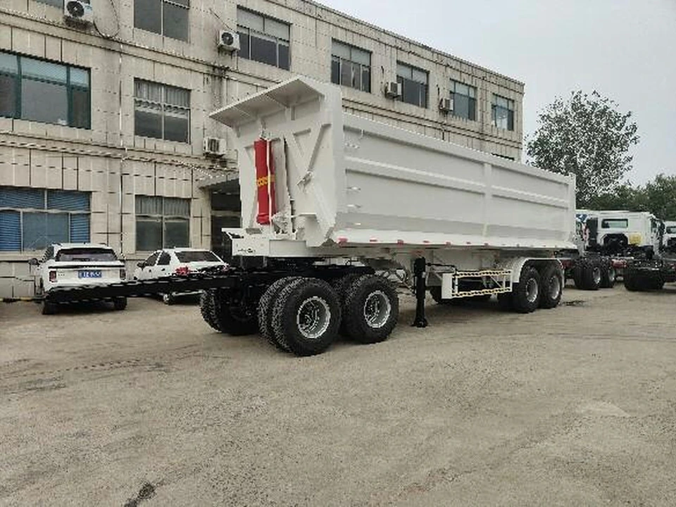  4-Axle Drawbar Dump Trailer