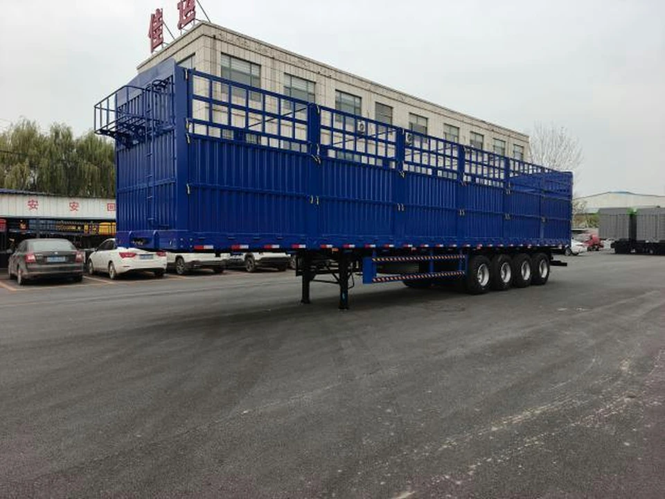  4-Axle Fence Cargo Semi-Trailer