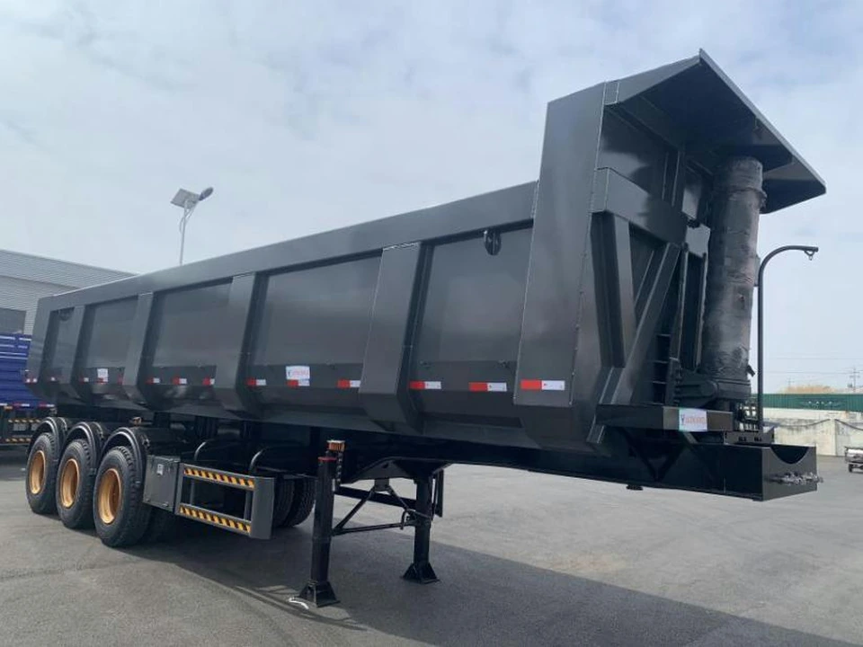  3-Axle U-Shaped Rear-Dump Semi-Trailer